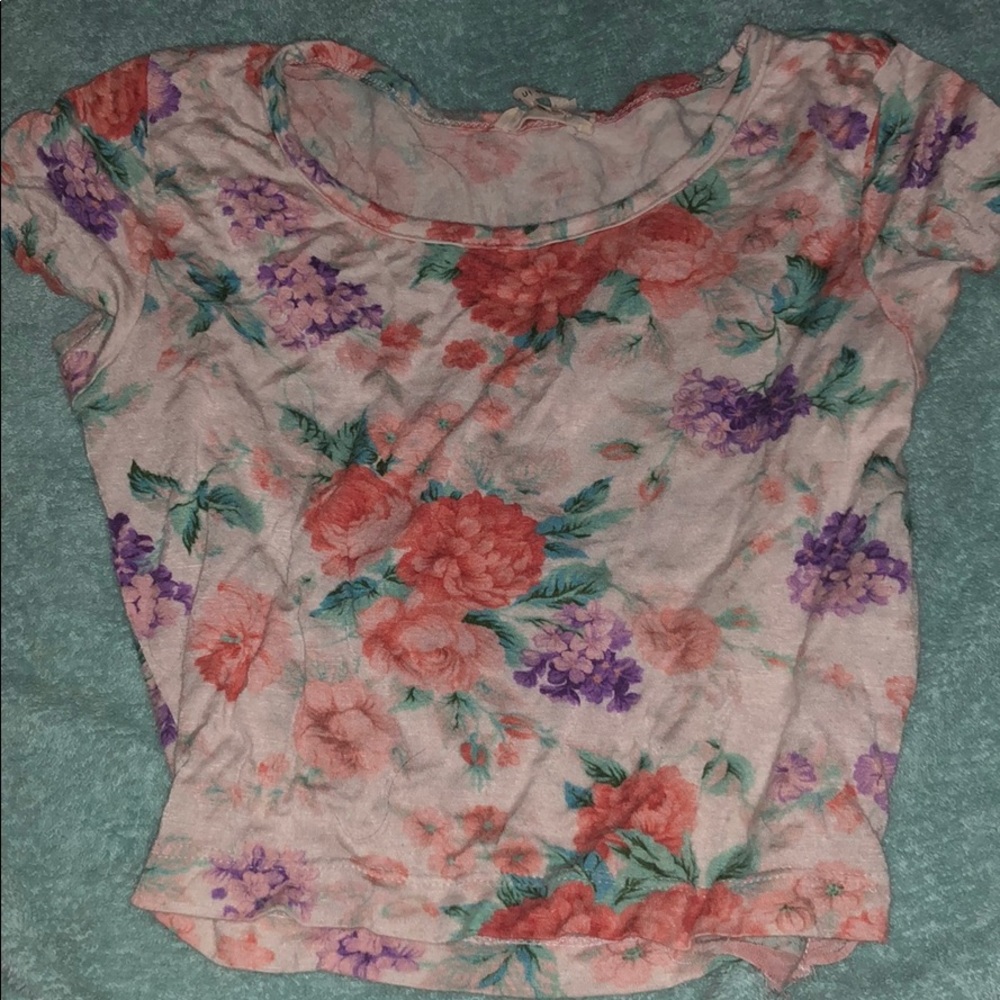 Floral crop top
